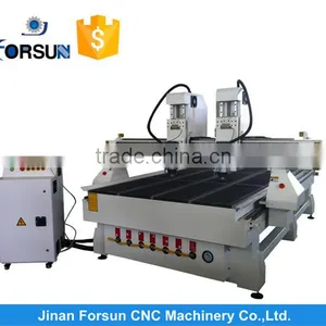 FORSUN FS1530 3d Woodworking Cnc Cutting Engraver Machinery With Two Heads thumbnail-1