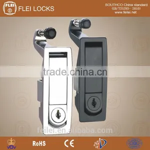 Swing Handle Chrome Plated Metal Plane Lock for Electric Cabinet thumbnail-1