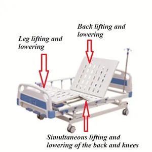 Nursing Bed/ward Bed / Home Care Bed / Upper and Lower Lifting Bed/Medical Bed / thumbnail-2
