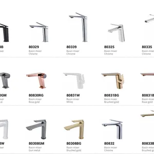 Easy to Install Ergonomic Design Artistic Streamlined Design Basin Mixer Series thumbnail-3