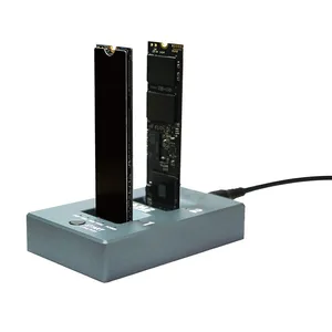 Factory OEM USB3.2 M.2 OTC USB10Gbps NVMe HDD Hard Drive Clone Dock Station thumbnail-1
