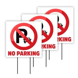 Custom 4mm Corrugated Plastic No Parking Signs – Weatherproof Outdoor Warning Boards thumbnail-1