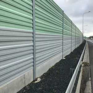 Top Cambered Acrylic and PVC Acoustic Insulation Panels Arc-Shape Construction Noise Reduction Fencing for Pump Stations thumbnail-3
