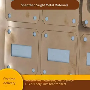 Sreet Beryllium Copper Sheets With Thicknesses of 0.05mm, 0.1mm, 0.2mm, C17200 Beryllium Bronze Sheets thumbnail-4
