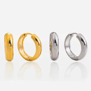 Tarnish Free Gold Plated Stainless Steel Earrings Waterproof Jewelry thumbnail-5