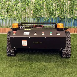 Steep Slopes Grass Maintenance Factory Direct Sales Vigorun 800mm Cutting Width Radio Controlled Tracked Grass Trimmer thumbnail-6