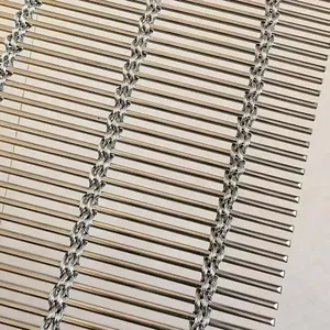 Decorative Stainless Steel Compound Balanced Chain Link Spiral Mesh thumbnail-1