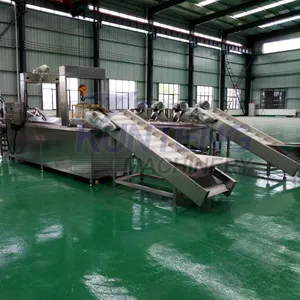 Commercial Potato Cleaning Slicing Frying and Packaging Machinery French Fry Frying Machine EPC thumbnail-5