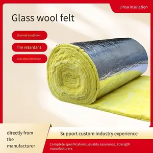 Jinsa, Original Manufacturer: Vacuum-packed Glass Wool Roll Felt, Ultra-fine Glass Wool Insulation Felt, Moisture-resistant, Customizable thumbnail-5