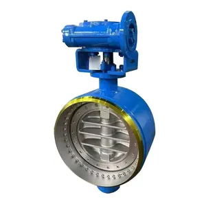 Manufacturer Direct Sales Three Eccentric Hard Seal Butterfly Valve Worm Wheel Driven Butterfly Valve thumbnail-4