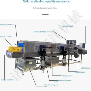 High-pressure Spray Cleaning Machine for Canteen Trays and Pharmaceutical Turnover Boxes, Fully Automatic Cleaning and Air-drying Integrated Machine thumbnail-3