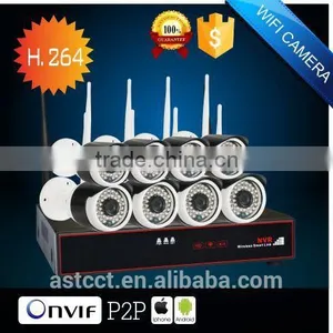 8ch Low Illumination 720P Mini Wifi 1080P Video HD-IP Kit CCTV Camera thumbnail-1
