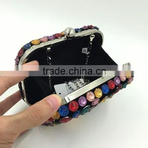 Hot Sale Colorfull Rhinestone Clutch Bag Have Stock thumbnail-6