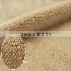 Knitting Solid Dyed Flannel Fabric for Winter Warm Clothing thumbnail-3