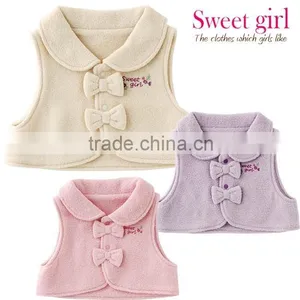 Japanese Wholesale Products High Quality Cute Ribbon Baby Vest Winter Clothes Kids Wear Toddler Clothing Children Infant thumbnail-1
