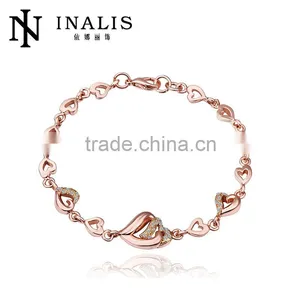 Custom Design Bridal Love Heart Shaped Fashion Bracelet thumbnail-1