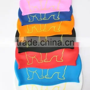 Kids Adults Size Factory Price Humanized Design Original Custom Waterproof Swimming Cap Swim Caps thumbnail-1