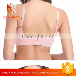 Hongxiang No Rims Gather Anti-sagging Nursing Bra, Seamless Underwear for Pregnant Women thumbnail-3
