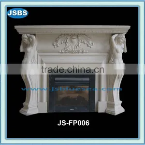 White Marble Fireplace Frame JS-FP006Y- More Photos for Chosing! thumbnail-1