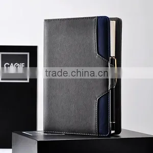 Top Grade Factory Competitive Price pu Leather Notebook With Pen thumbnail-4