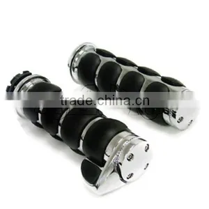 BJ-HB-023 1inch 25mm Aluminum Chrome Hand Grips for Motorcycles thumbnail-2