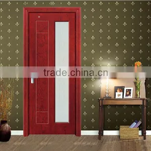 Simple Design Office Vision Panel Glass Wood Door Pictures thumbnail-3