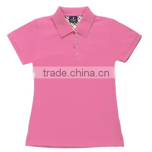 Plain Design Women Tshirt Polo Without Logo Printing Blank Tshirt in Various Colors thumbnail-2