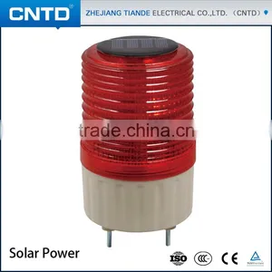 CNTD Made in Chian High-tech Red Color Strobe Solar Powered LED Warning Light C-TYN thumbnail-1