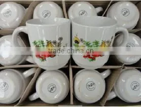 Stoneware Cup and Mug With Watermelon and Banana Decal Tea Cup and Coffee Cup thumbnail-1