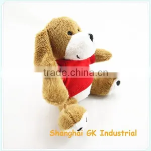 10cm Sitting Height Promotional Plush Dog Key Chain With T-shirt thumbnail-3