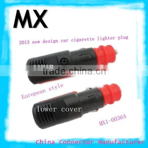 Wholesale European Style ac Adapter Red Head Male Cigarette Lighter Plug thumbnail-1