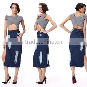 Latest Design Summer Tops 2017 Cross Front Women Crop Tops Wholesale thumbnail-6