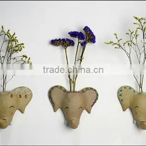 Creative Hand-painted Ceramic Vase Flower Animals Hanging Aromatherapy Bottles HY067102 thumbnail-4