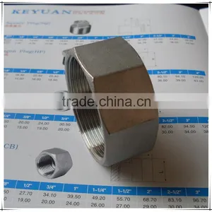 Stainless Steel Pipe Fitting / Hexagon Cap thumbnail-1