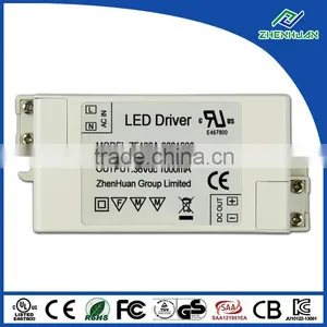 Shenzhen Led Driver 36V 1A UL Led Strip Power Supply 36W With Safety Standard thumbnail-1