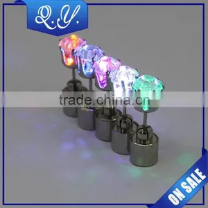 Fashion Party Club Multi-color Flashing Led Earrings,wholesale Christmas Flashing Earrings Lighted thumbnail-2