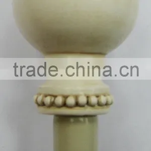 Decorative Antique White Classic Ball Cafe Rod Window Curtain Rod thumbnail-1
