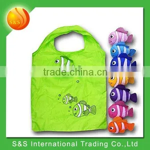 Reusable Tote Fish Shape Portable Durable Foldable Shopping Bag thumbnail-1