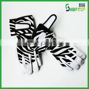 Fashion Zebra-stripe Custom Baseball Batting Gloves thumbnail-3
