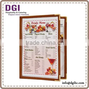 Triple Panel 6 Views Leatherette Leatherette Plastic Folder / a4 Insert Paper Size thumbnail-5