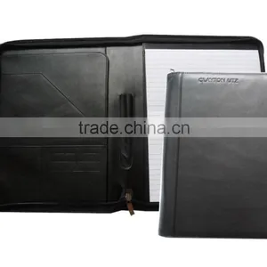 Genuine Leather A4 Presentation Folders With Notepad Holder thumbnail-1