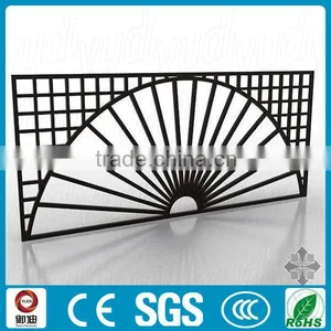 Decorative Black Color Wrought Iron Laser Cut Hanging Room Divider thumbnail-4