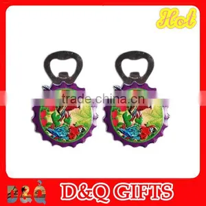 Home Deco Polyresin Printing Fridge Magnet Bottle Opener thumbnail-1
