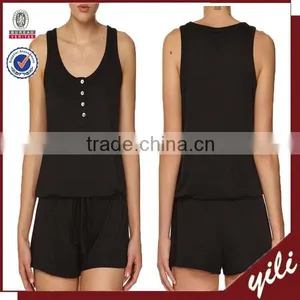 2015 New Fashion Sleeveless Women Short Floral Playsuit thumbnail-1
