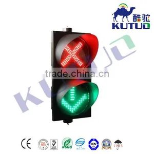Red Cross & Green Arrow Driveway Indicating Signal for Toll Station and Parking thumbnail-1