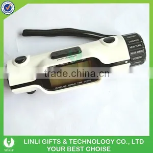 Promotional Gift Led Torch World Time Travel Clock thumbnail-1