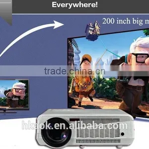 Brightest 4500lumens Built-in Android 4.2.2 Native Full HD Led Android Digital Smart Projector,Wireless Connect to IPhone/iPad Quality Choice thumbnail-6