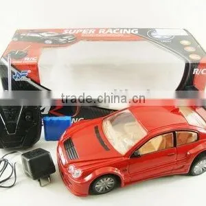 R/C RED CAR WITH LIGHT AND CHARGER thumbnail-1