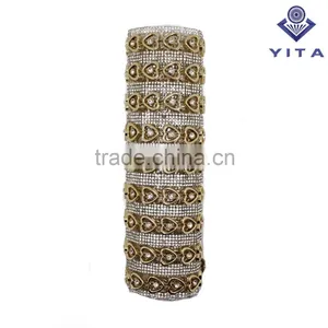 Glue Back Crystal Hot Fix Rhinestone Mesh Sheet Trimming for Shoe and Cloth thumbnail-4