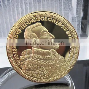 Hot Sale Metal Coin / Poland Souvenir Gold Coin / Custom Challenge Coin thumbnail-1